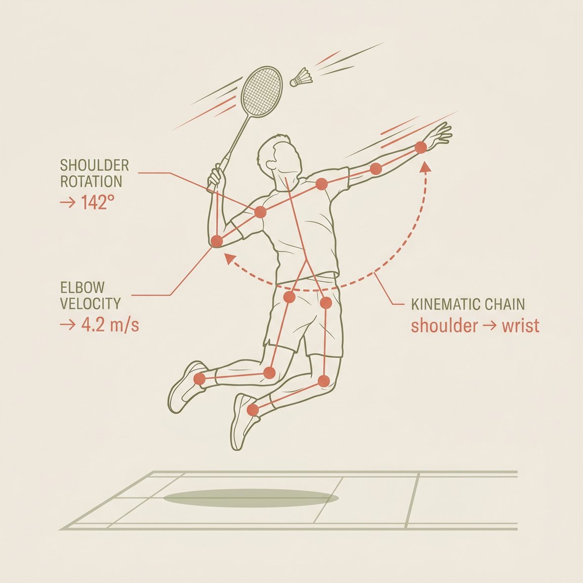 Hip-to-shoulder attack chain illustration, not this broadcast still